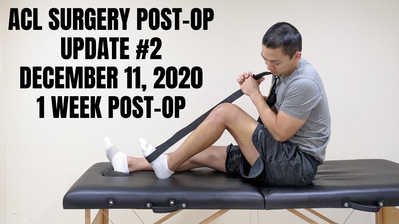 ACL Surgery Post-Op Update #2 - EXERCISES + BACK TO WORK!