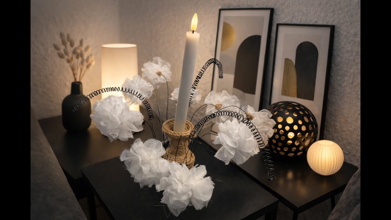 DIY Art Deko aus einer Glasflasche | Recycling mit Fantasie