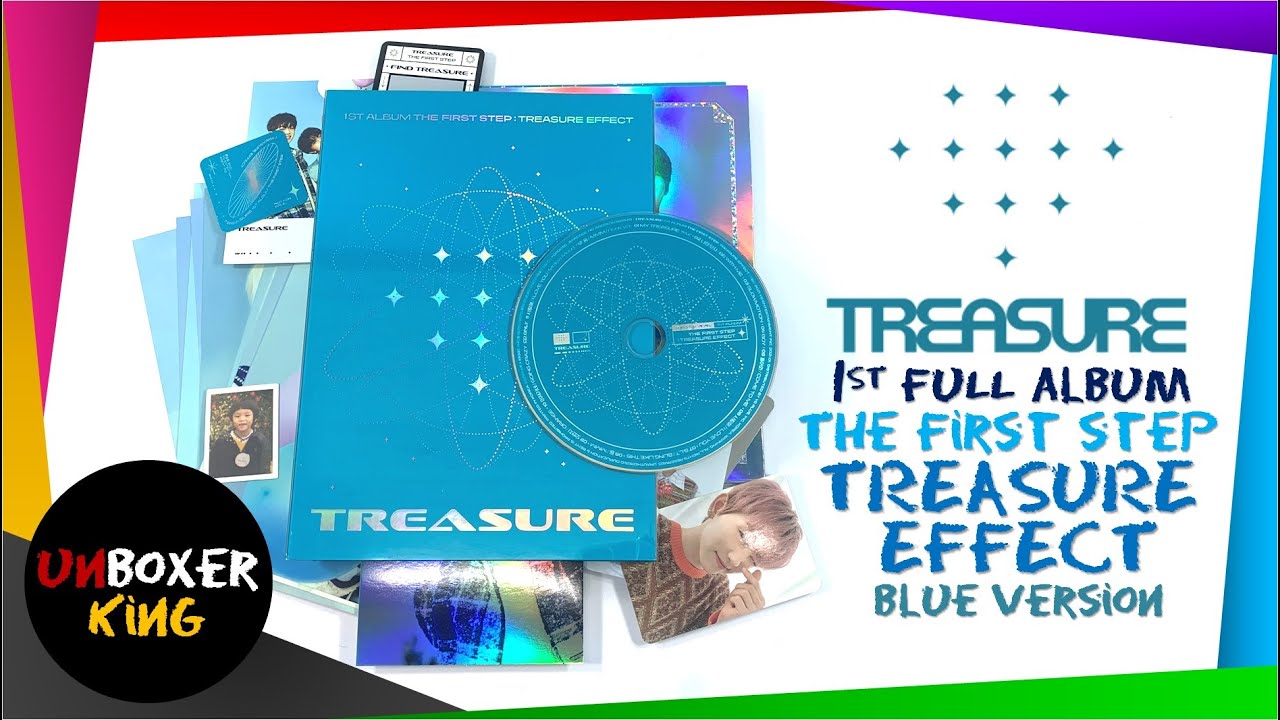 TREASURE 트레저 || THE FIRST STEP: TREASURE EFFECT || BLUE VERSION || KPOP ALBUM UNBOXING