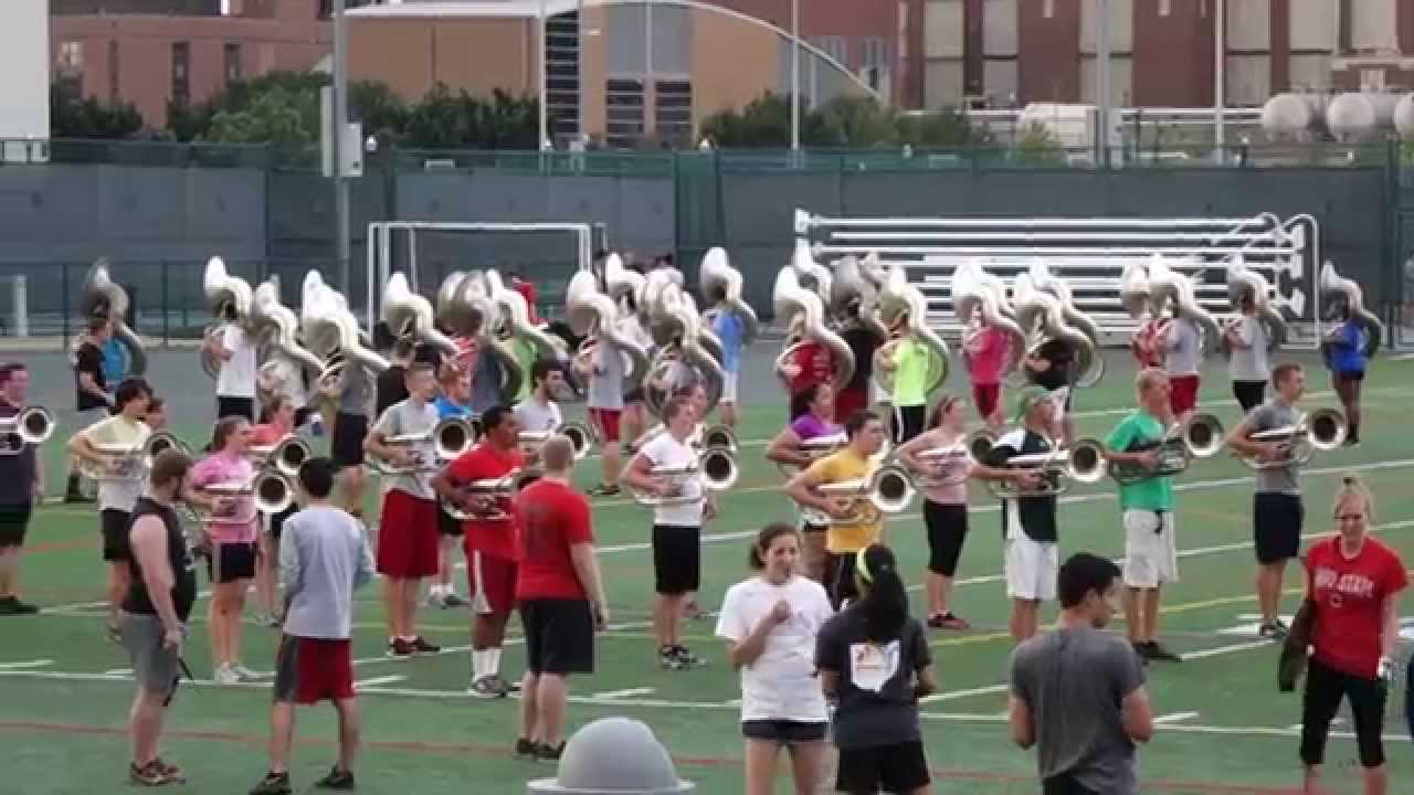Ohio State Marching Band July 17 2014 Summer Session Marching Practice