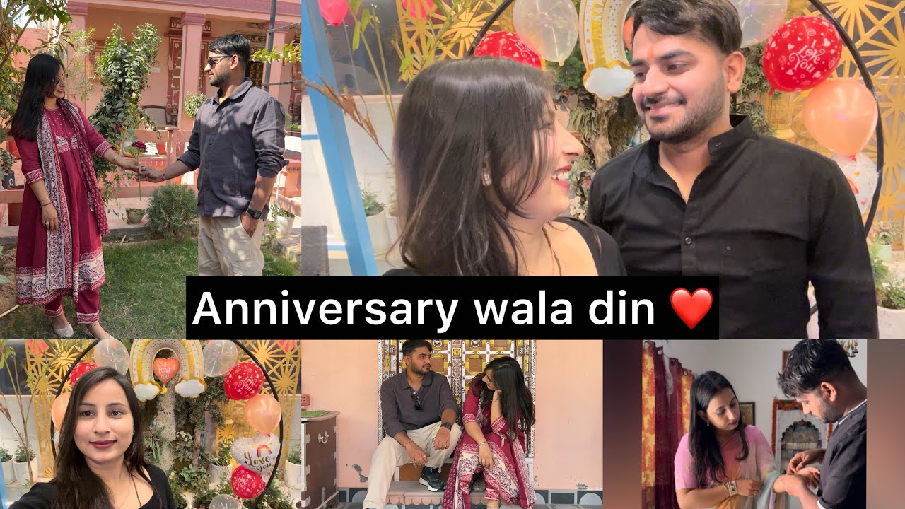 Hamari 2nd anniversary kesi rhi…#weddinganniversaryvlog#rajasthanicouple#dailyvlog#familyvlog