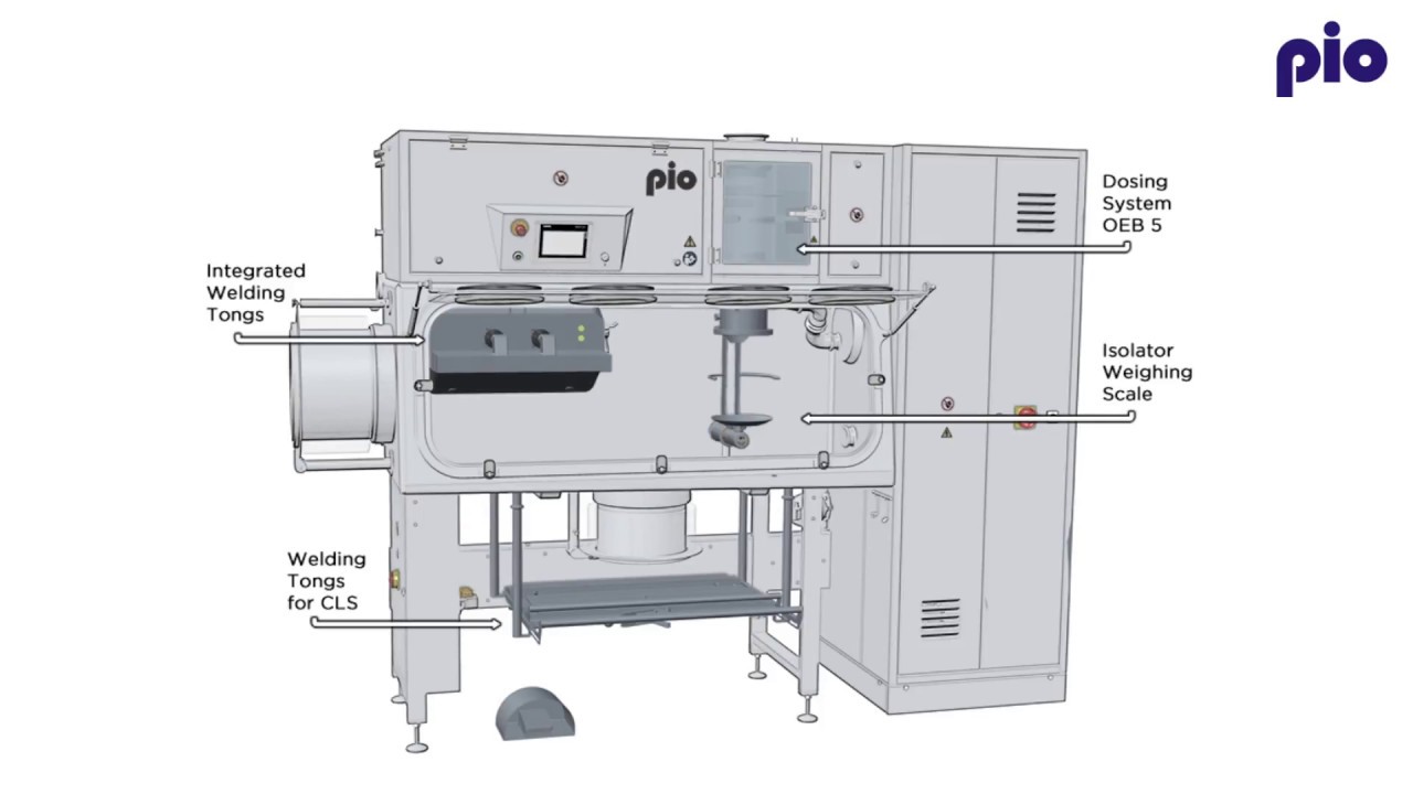 Isolator for packaging high potent substances.