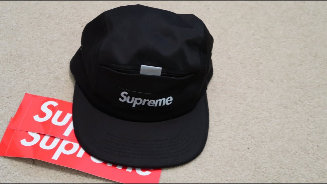 Supreme SS18 Week 11 Pickup/Unboxing 'Reflective Tab Pocket Camp Cap'