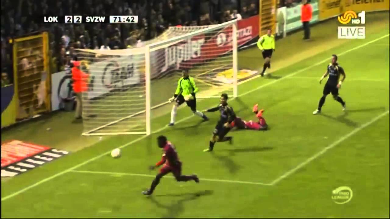 Goal Malanda 2-2 Lokeren-Zulte Waregem