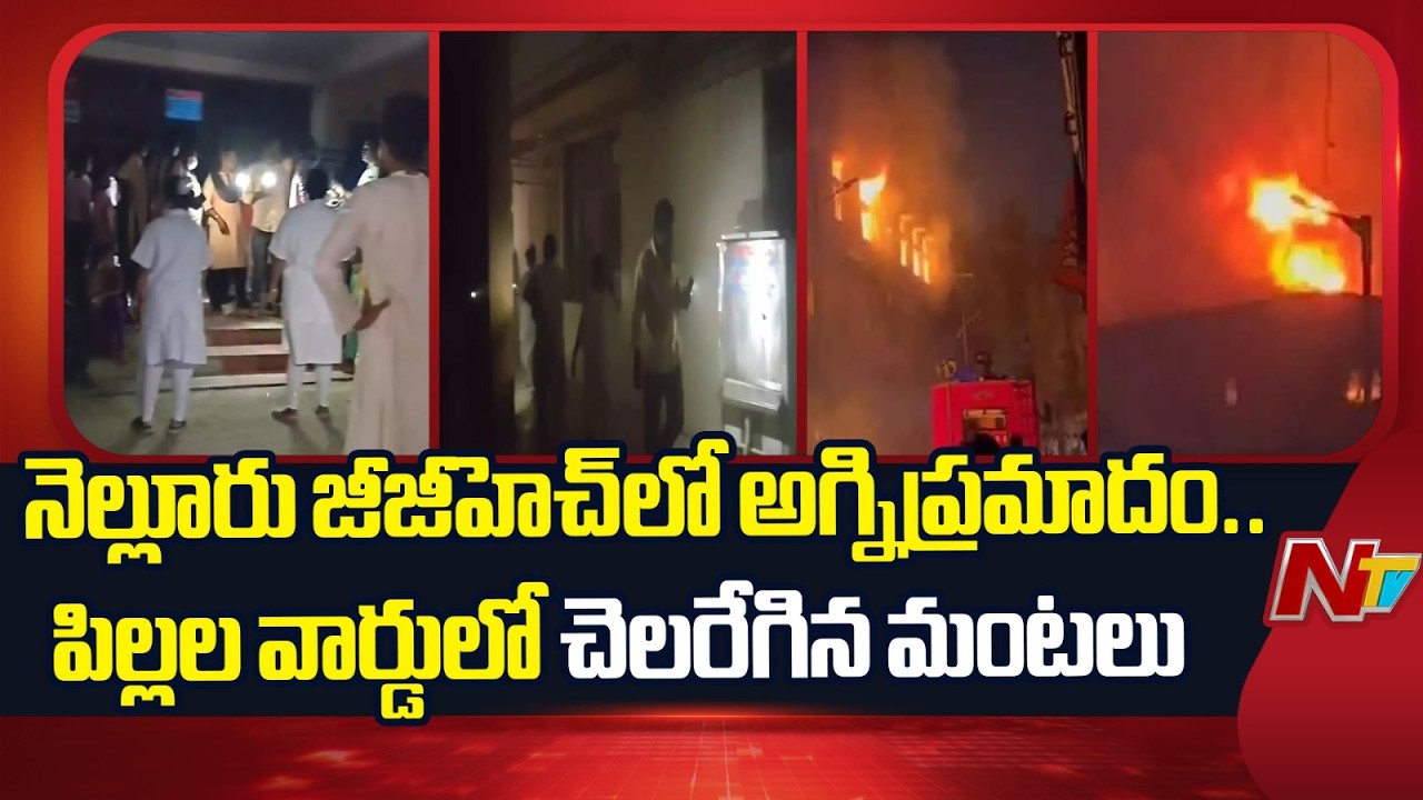 నెల్లూరు జీజీహెచ్‌లో అగ్నిప్రమాదం... గర్భిణులు, బాలింతలు ఉక్కిరిబిక్కిరి | Nellore GGH | NTV Telugu