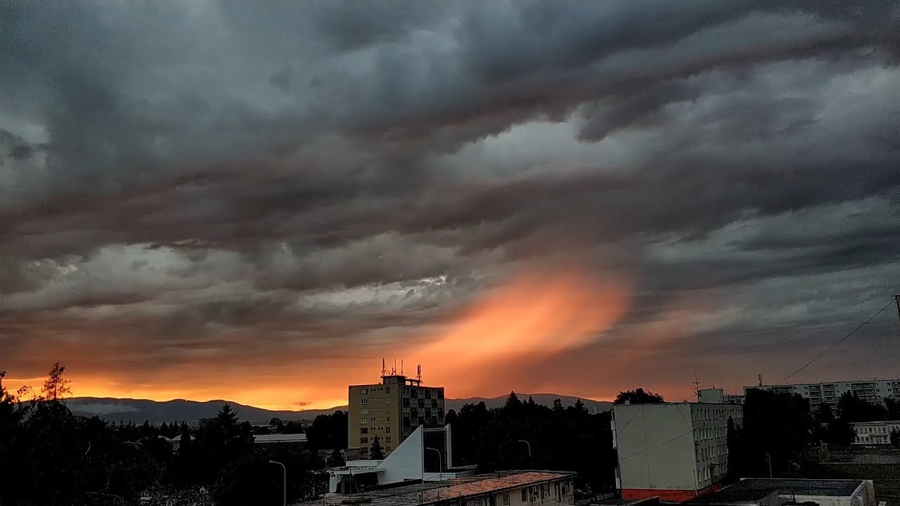 Príchod búrky  - timelapse Trebišov 19#09