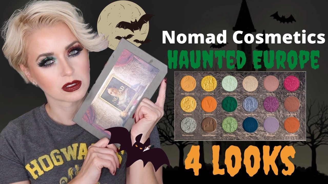 Nomad Cosmetics HAUNTED EUROPE Palette | 4 LOOKS | Steff's Beauty Stash