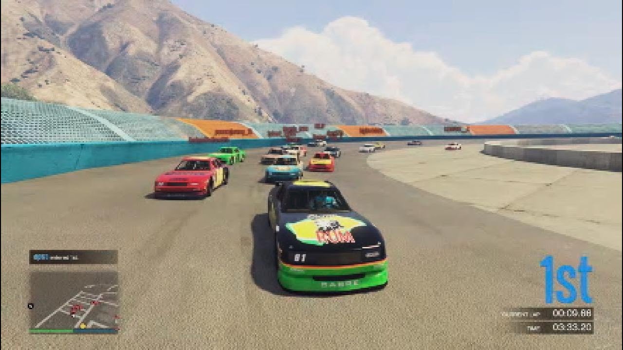 GTA 5 NASCAR: TNS S8 R10 (Full Race) | Phoenix V4