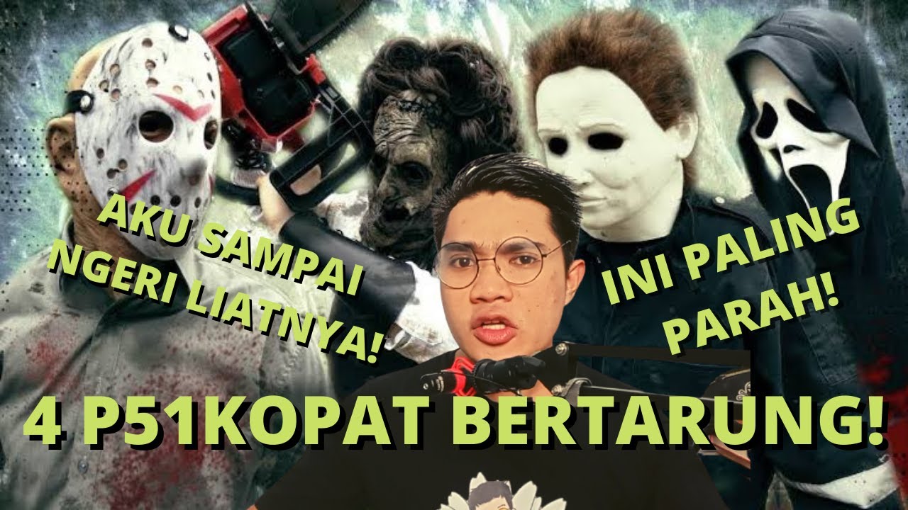 REACTION JAM 3 PAGI | JASON VOORHEES vs LEATHERFACE vs GHOSTFACE vs MICHAEL MYERS