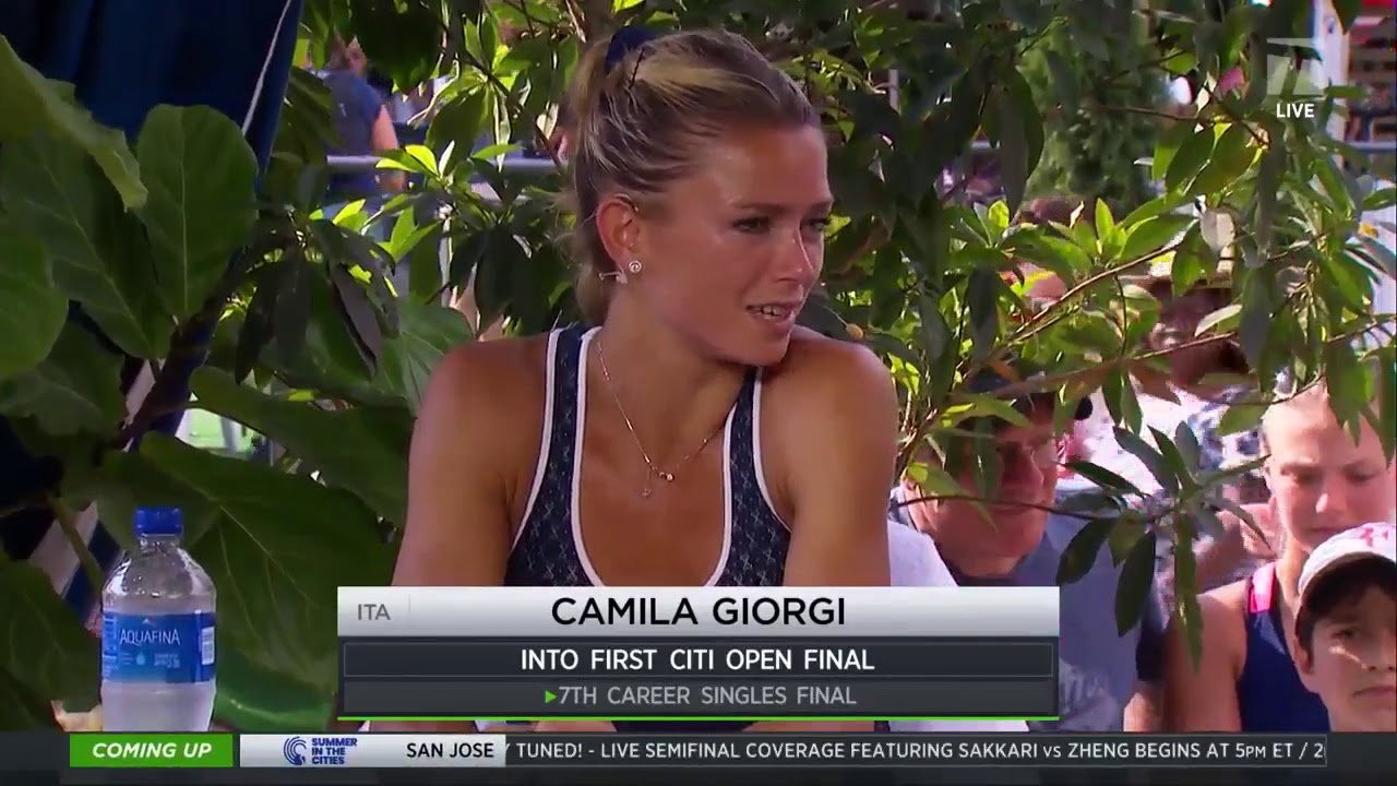 Camila Giorgi: 2019 Washington D.C. Semifinal Win Tennis Channel Interview