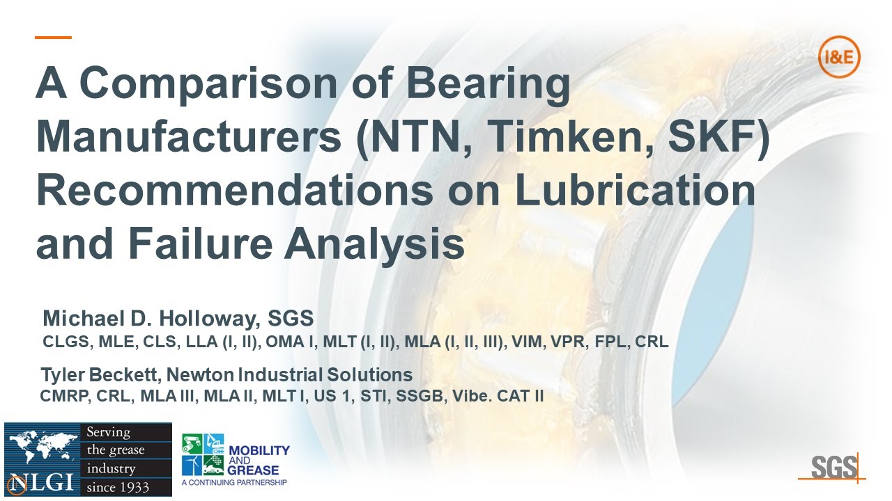 2024 NLGI Annual session on OEM Comparison of Bearing Volume Fill for Grease by Michael D  Holloway