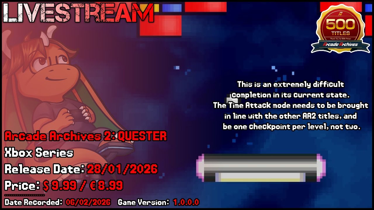 Livestream - Arcade Archives 2 QUESTER (Xbox Series) - #ArcadeArchives2QUESTER