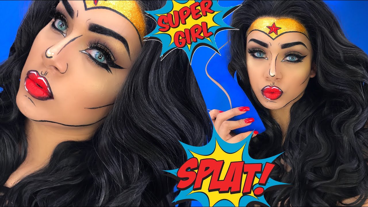 MUJER MARAVILLA COMIC MAKEUP