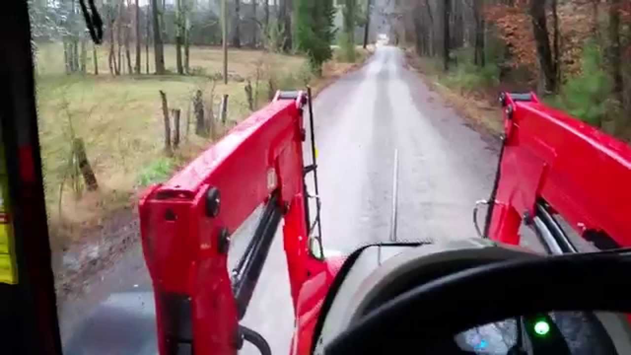 Feeding Hay with the Massey 5610