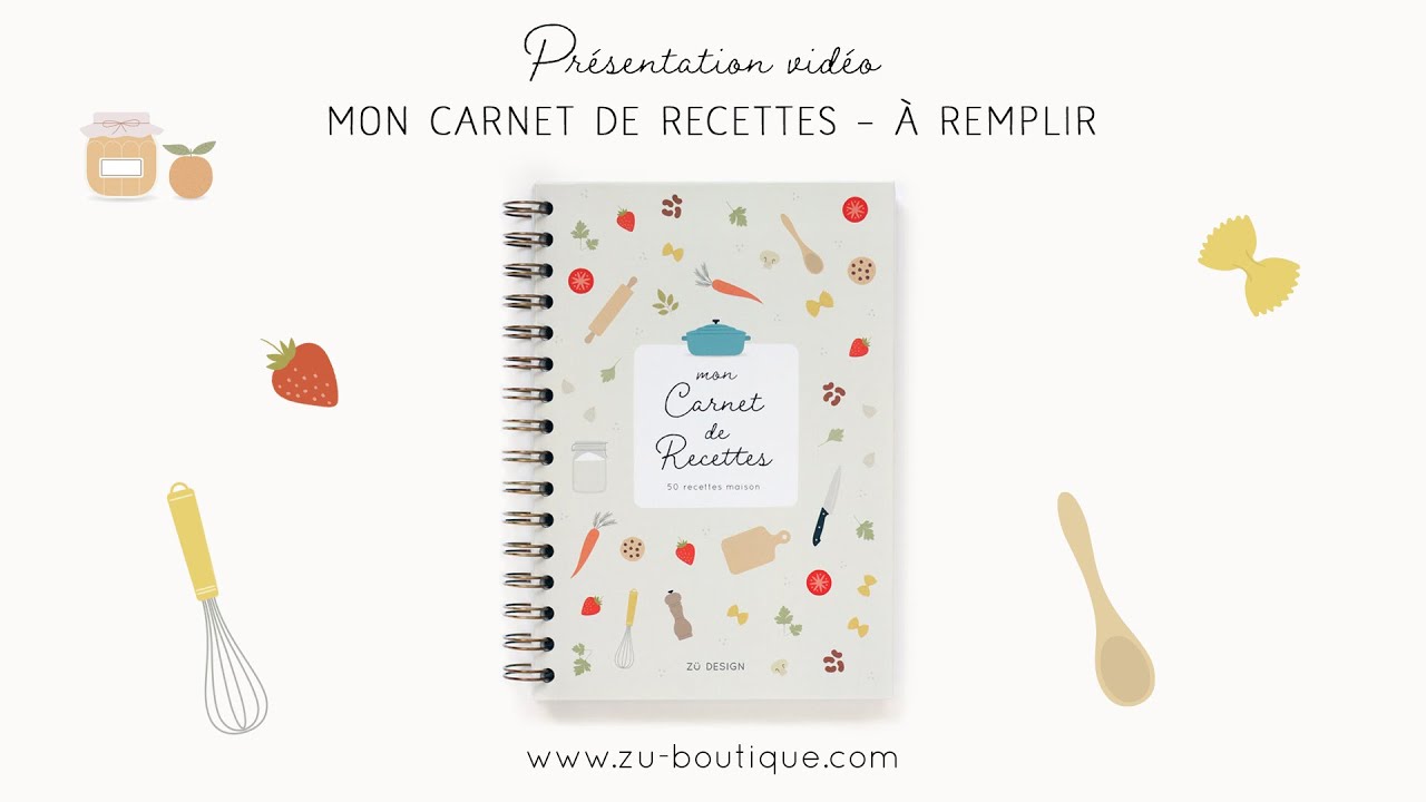 CARNET DE RECETTES &Agrave; REMPLIR