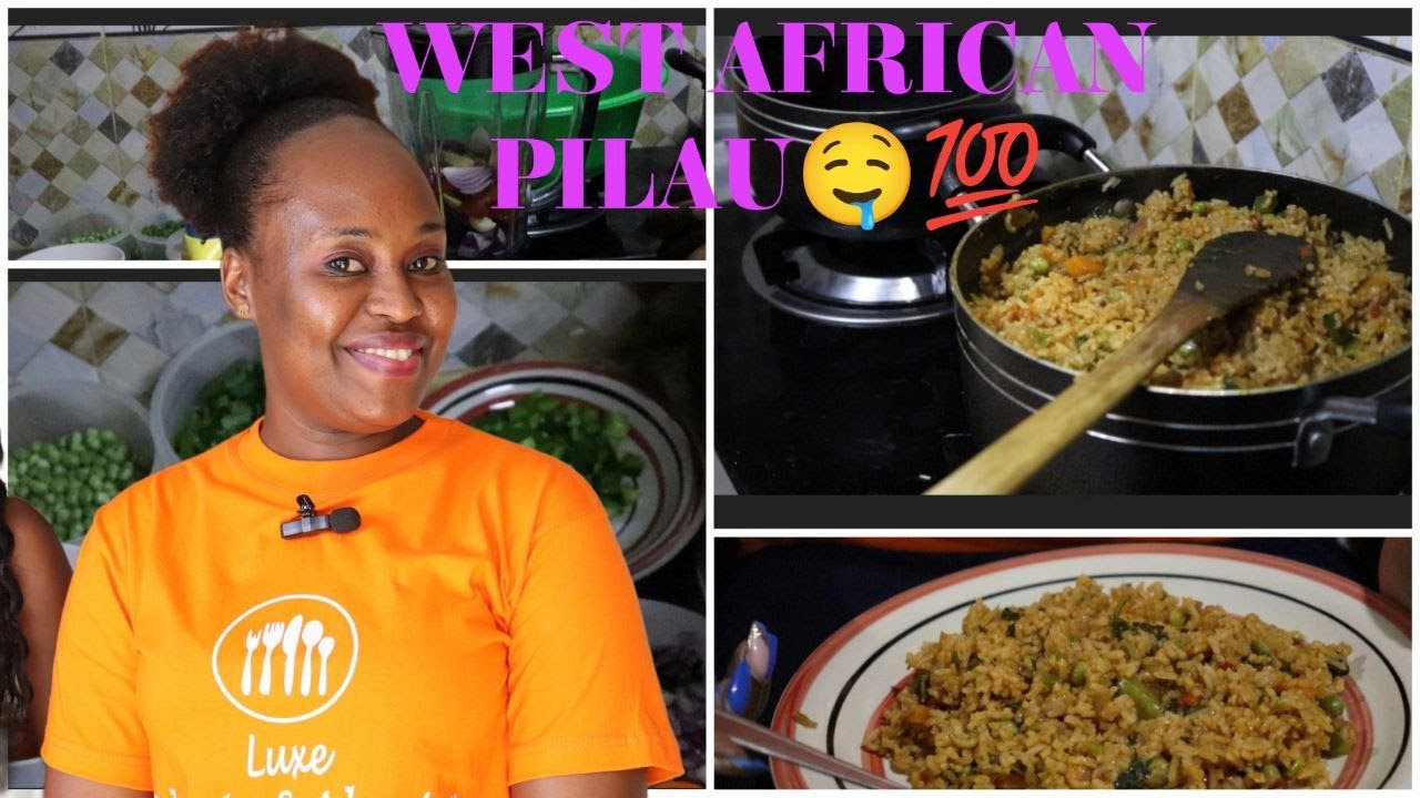 Ghana  JOLLOF RICE Recipe (West African Special Pilau)🔥🔥✔👌