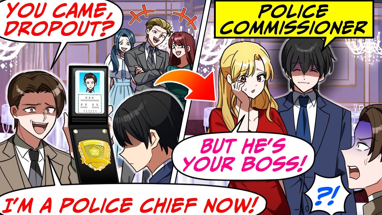 At My 10-Year Reunion, a Cop Classmate Mocked My Education! But&hellip;[RomCom Manga Dub]