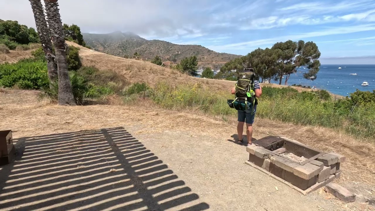 Camping at Two Harbors, Catalina Island