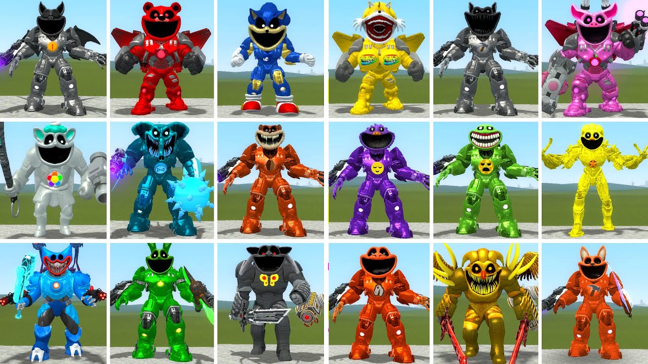 WHICH NEW ALL THE MECHA TITAN POPPY PLAYTIME FAMILY IS THE STRONGEST? In Garry's Mod!