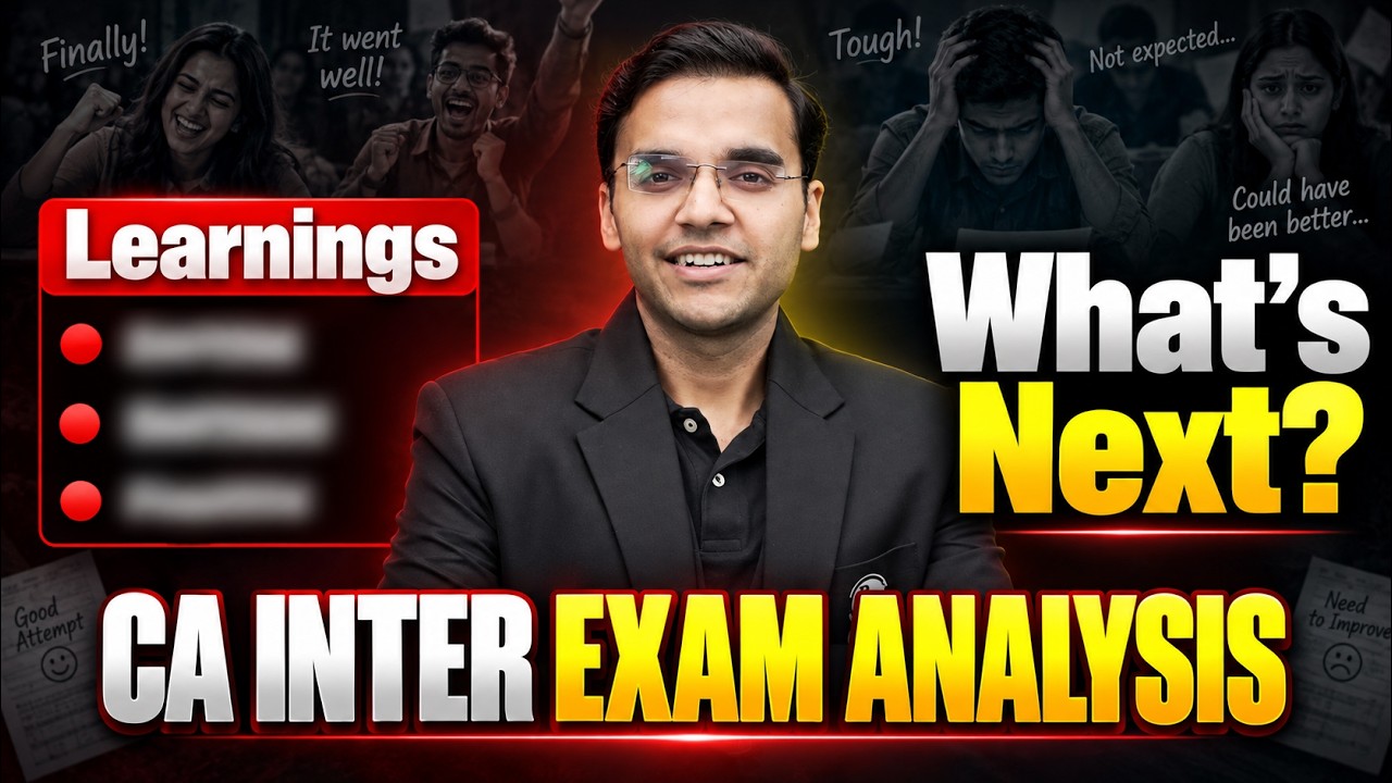 🚨CA Inter Sep 2026 Exams Reality Check | Mistakes, Difficulty Level & Next Steps🔥| CA Nitin Goel