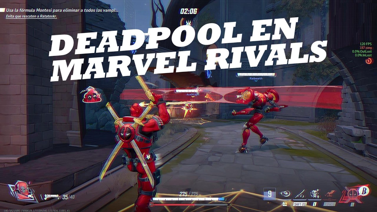 PROBAMOS POR PRIMERA VEZ A DEADPOOL EN MARVEL RIVALS