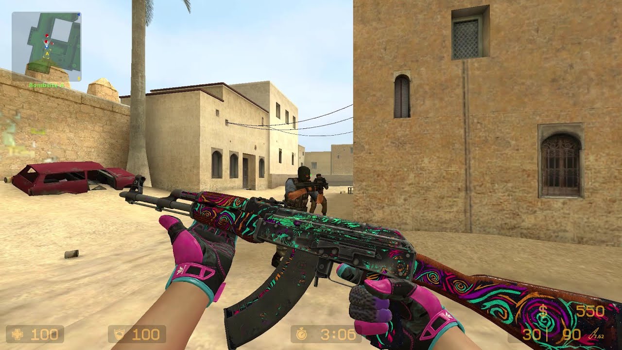 Counter-Strike: Source with CSGO Skins
