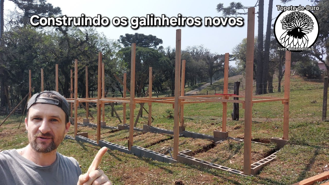 Construção dos galinheiros novos -  parte 1 🏚🐓🐔🐔🐔🐓🏚