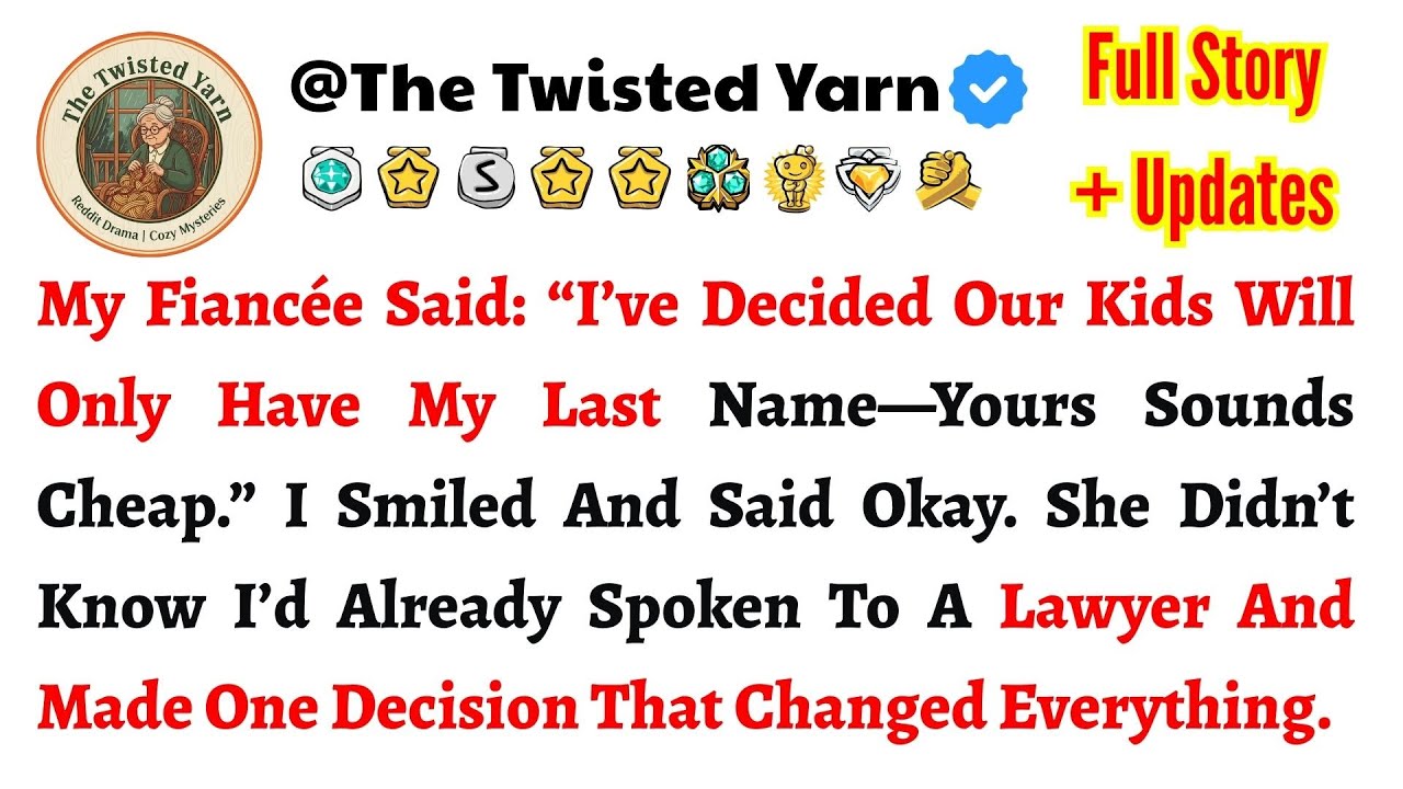 My Fiancée Said: “I’ve Decided Our Kids Will Only Have My Last Name—Yours Sounds Cheap.” I Smiled