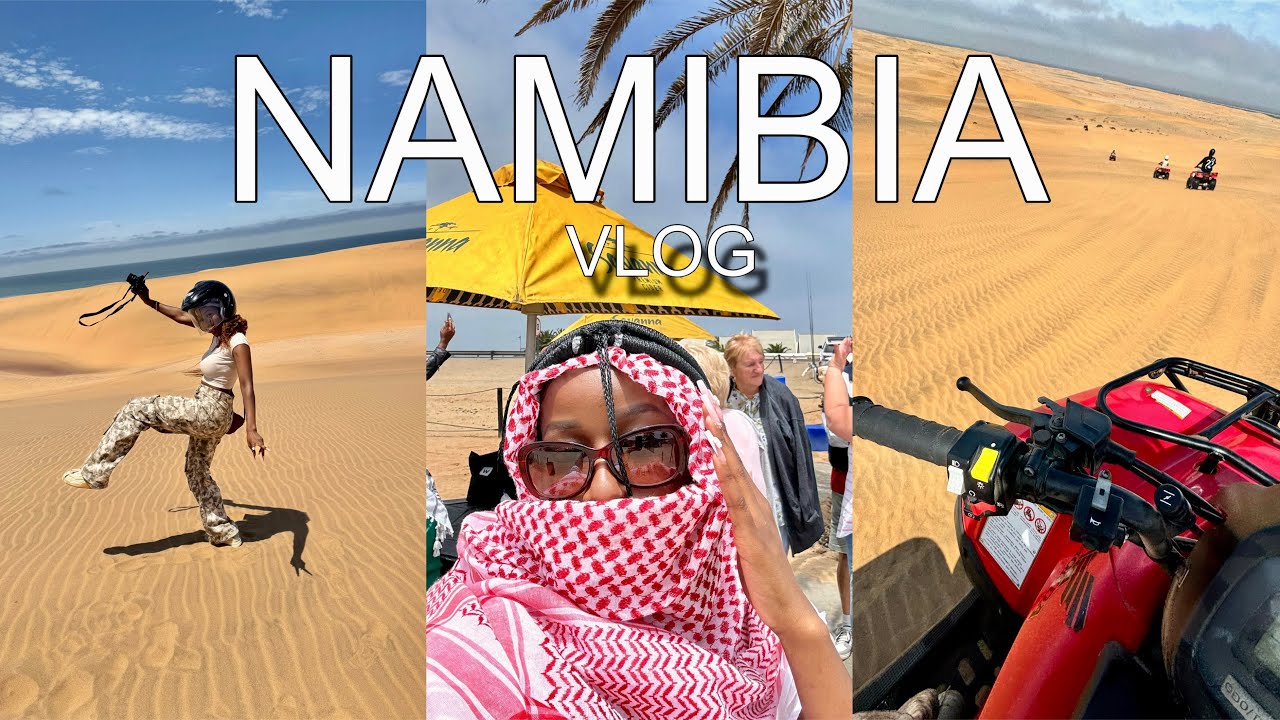 Namibia Travel Vlog Part 1 🇳🇦| I’M BACKKKK!!🥰 | Quad Biking in the Sand Dunes & more!