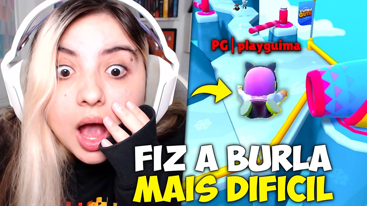 FIZ a BURLA DO NICKOFFZ PELA PRIMEIRA VEZ no STUMBLE GUYS!! CONSEGUI a BURLA MAIS DIFICIL KKKKK