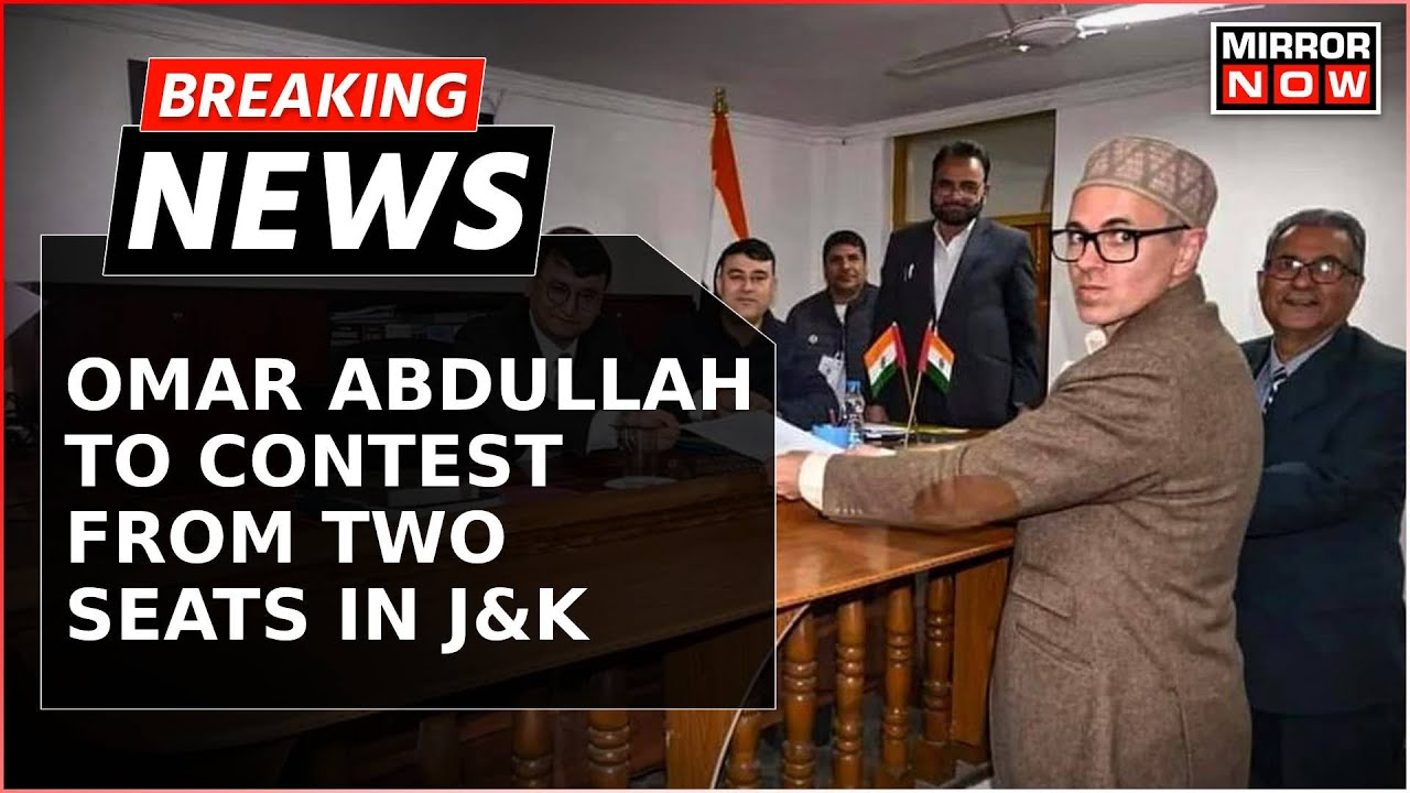 Breaking | J&K Polls: Omar Abdullah Files Nomination For Assembly Elections; To Contest From 2 Seats