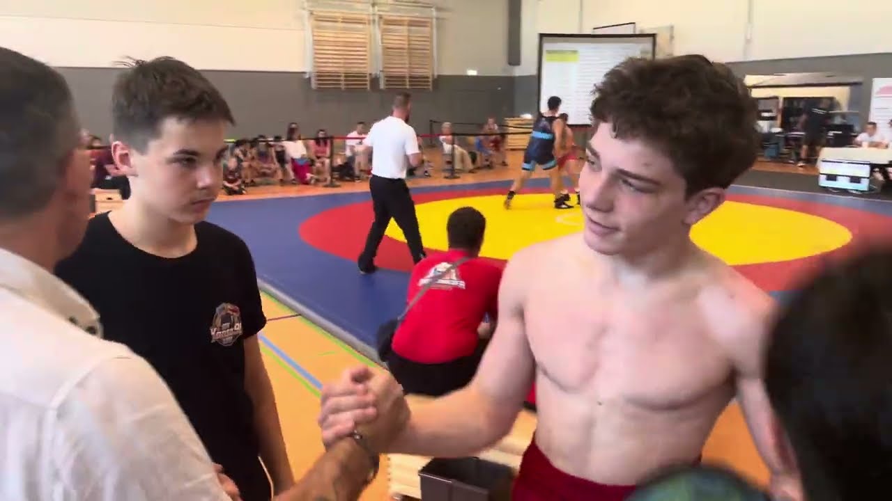 Jakob Dietel RSV Hansa Frankfurt/Oder-Zelem Zubairaev HAC Stralsund. 68 Kg. U15. Gr.-R