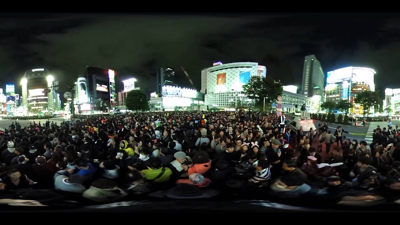 Shibuya Halloween 2015 360 movie with RICOH THETA S