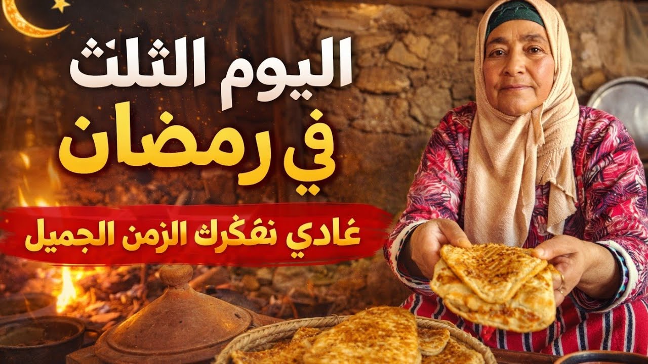 اليوم 3 رمضان 2026 | مسمن معمر على الطريقة القديمة 🔥 مذاق الزمن الجميل🔥