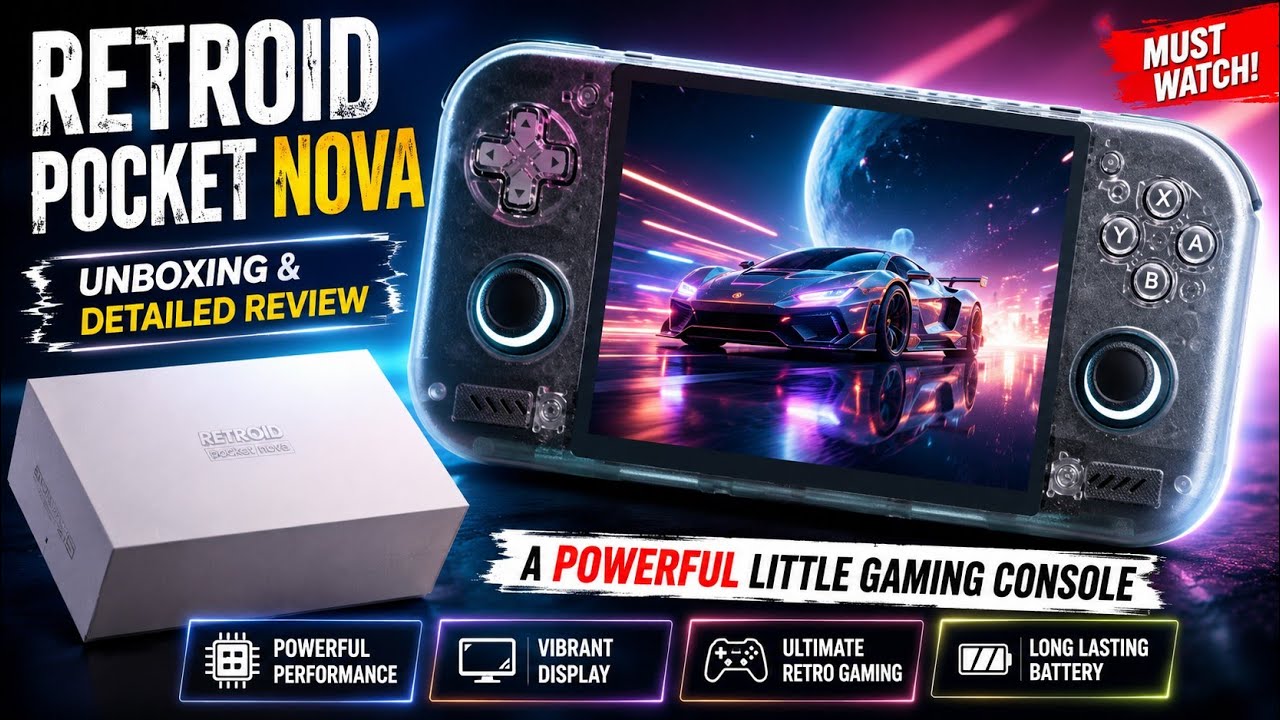Распаковка и подробный обзор Retroid Pocket Nova: мощная портативная игровая консоль!