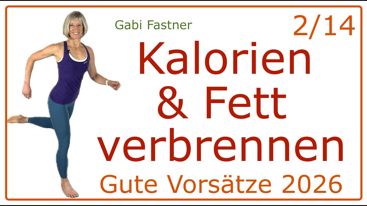 2/14 🆕 60 min. ca. 450 Kcal und Fett verbrennen! | 6500 Schritte zum abnehmen und Kondition steigern