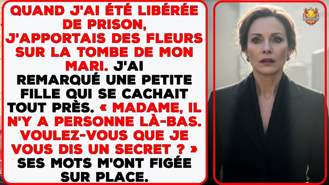 Sortie de prison, une petite fille m’a révélé un secret choquant sur la tombe de mon mari.