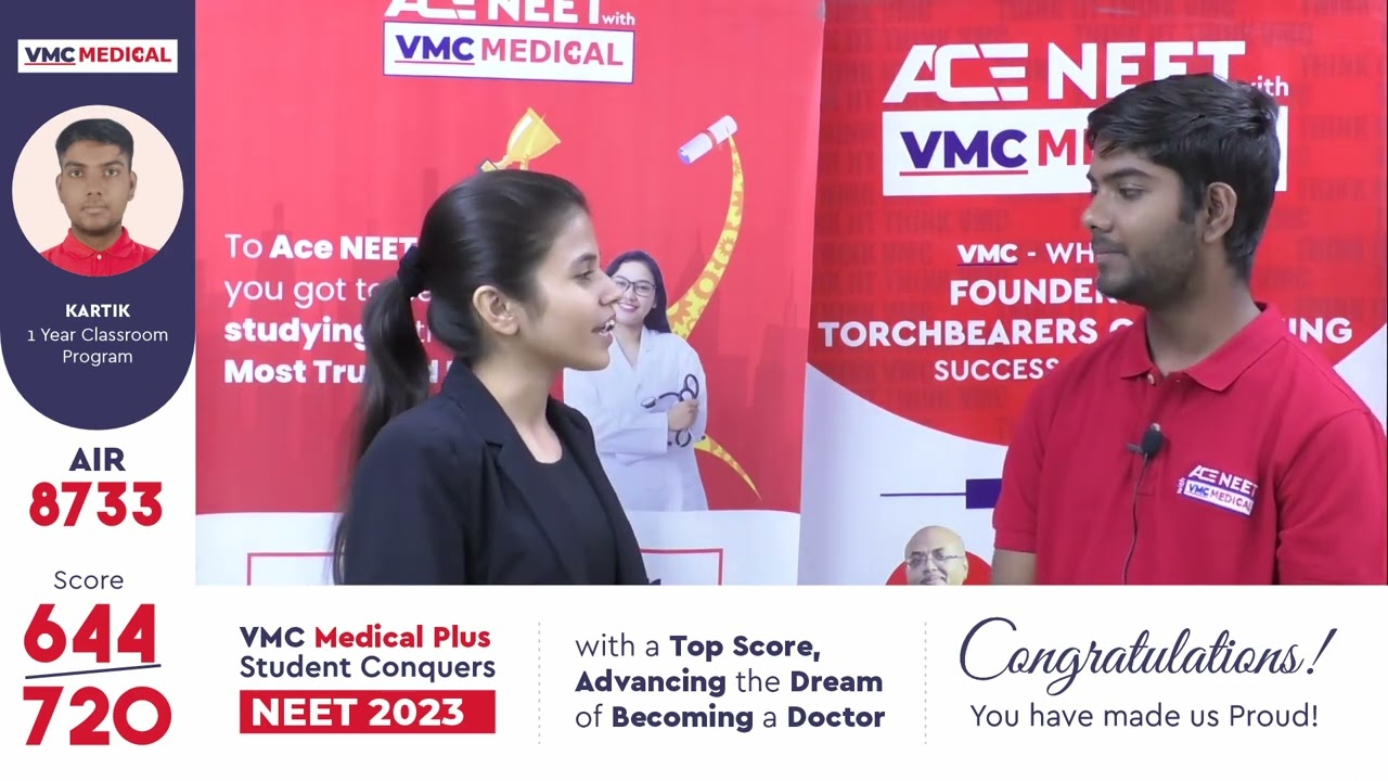 Kartik Outstanding Performance in NEET UG 2023 | #neet2023 #neetresult2023  @VMCMEDICAL