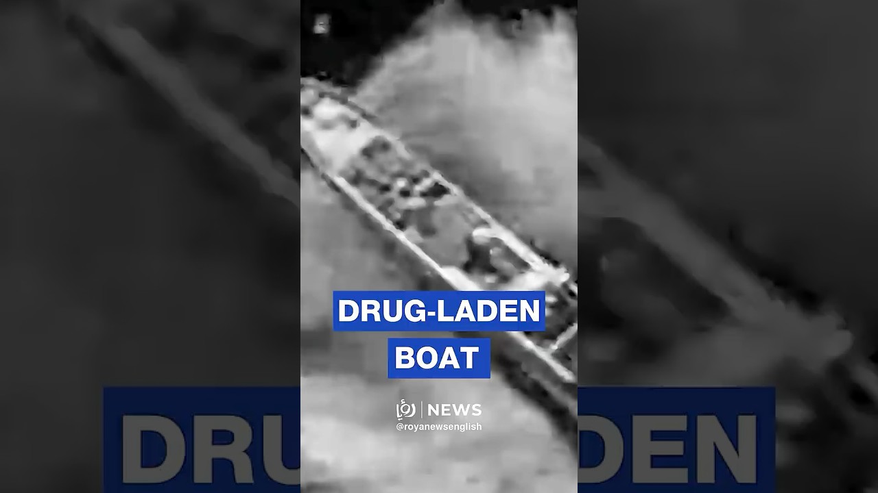 US military footage of strike on alleged drug-trafficking boat