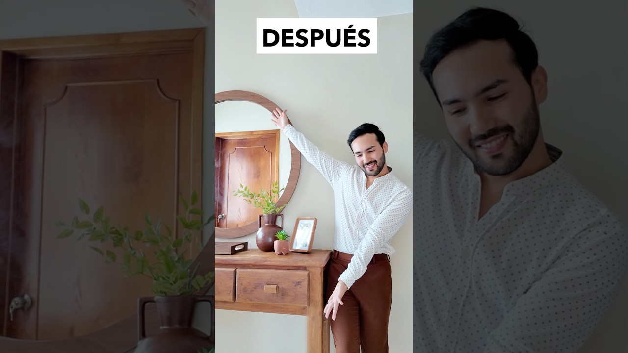 Antes y despu&eacute;s 🏠 decora tu casa peque&ntilde;a #inspiratuestilo #casainfonavit