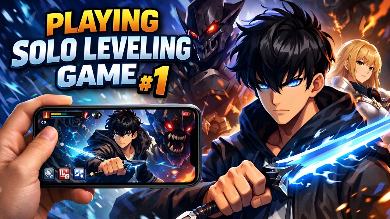PLAYING SOLO LEVELING ON MOBILE #1 LIVE WITH MARK