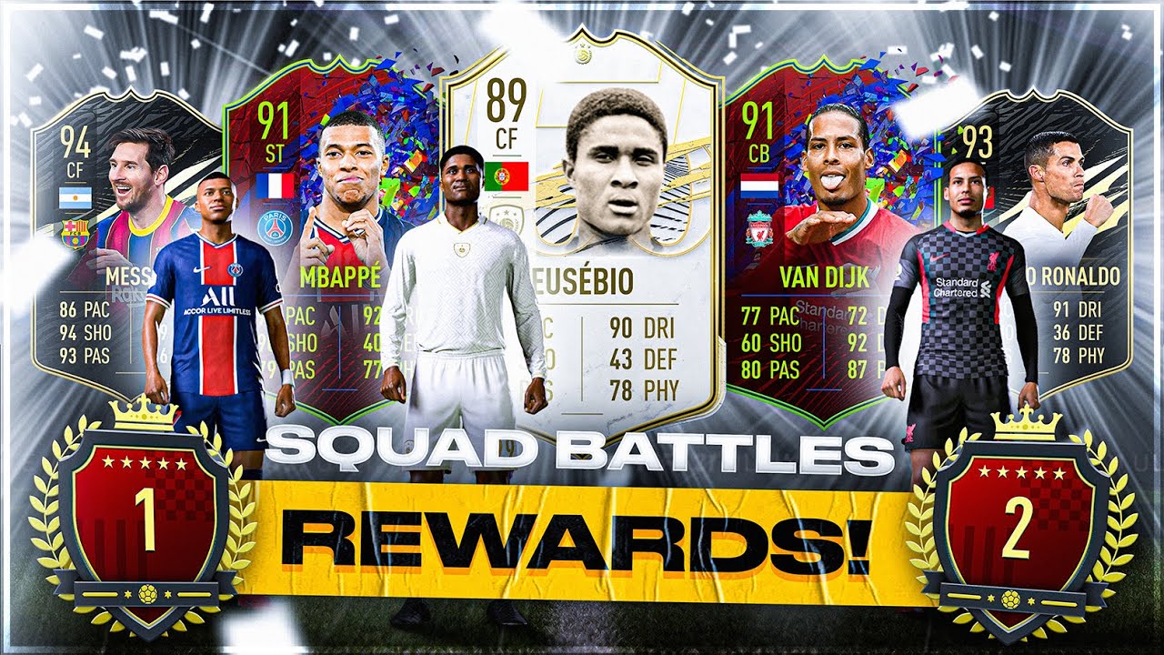 What do you get from 1st in the World Squad Battles Rewards?