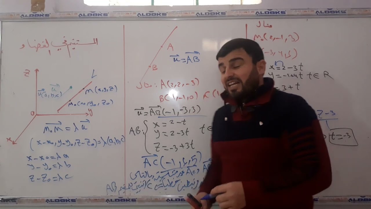 المستقيم في الفضاء