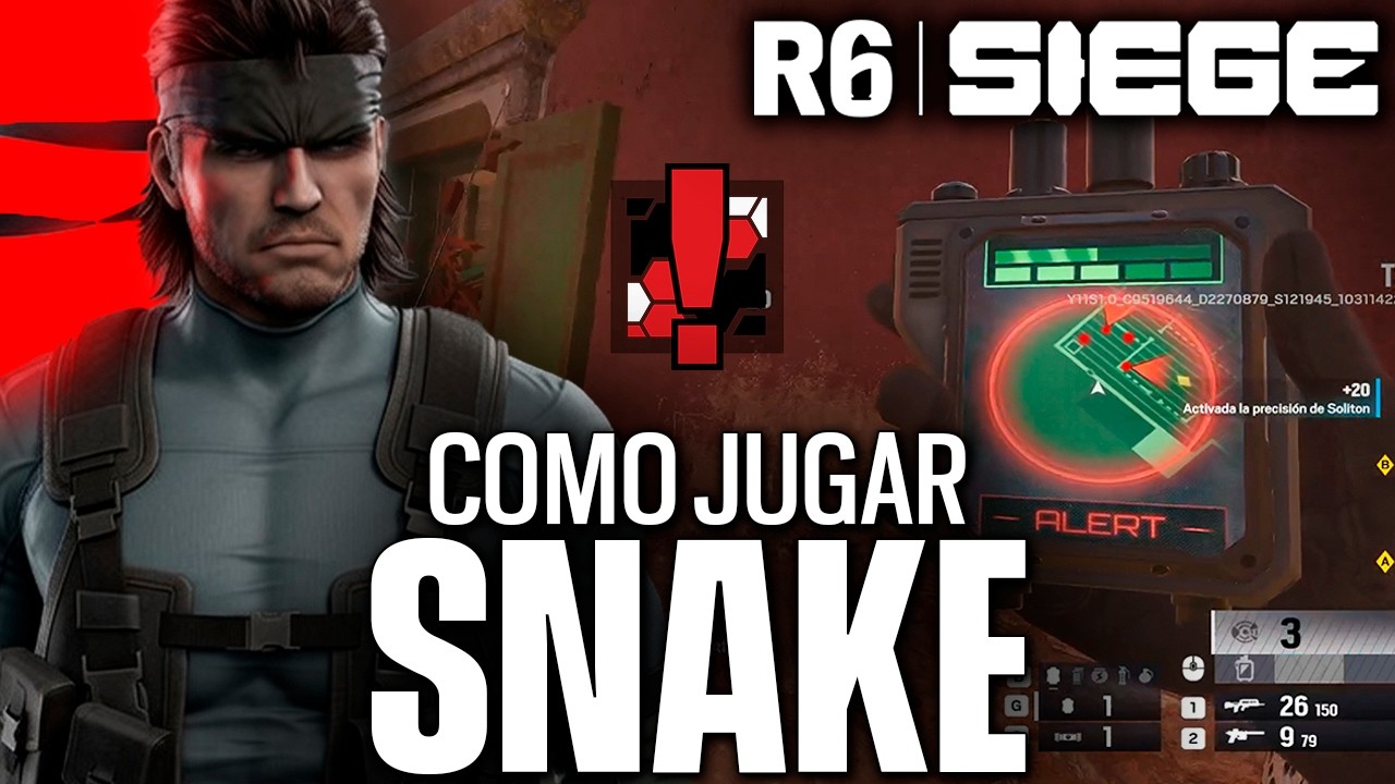 CÓMO JUGAR SOLID SNAKE en RAINBOW SIX SIEGE como un PRO | Guía de Solid Snake