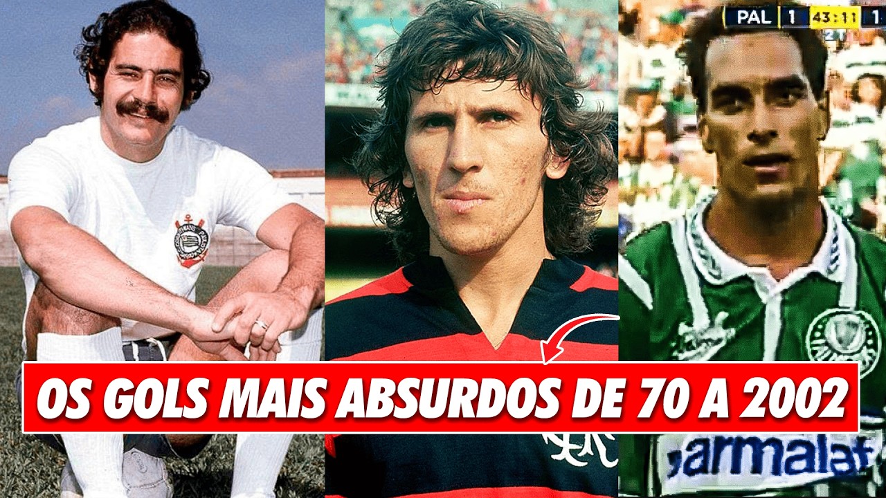 150 GOLAÇOS DE 70 A 2002 QUE QUEBRARIA A INTERNET HOJE 😳