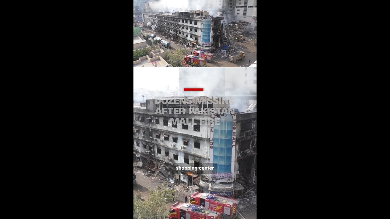 Dozens missing after Pakistan mall fire