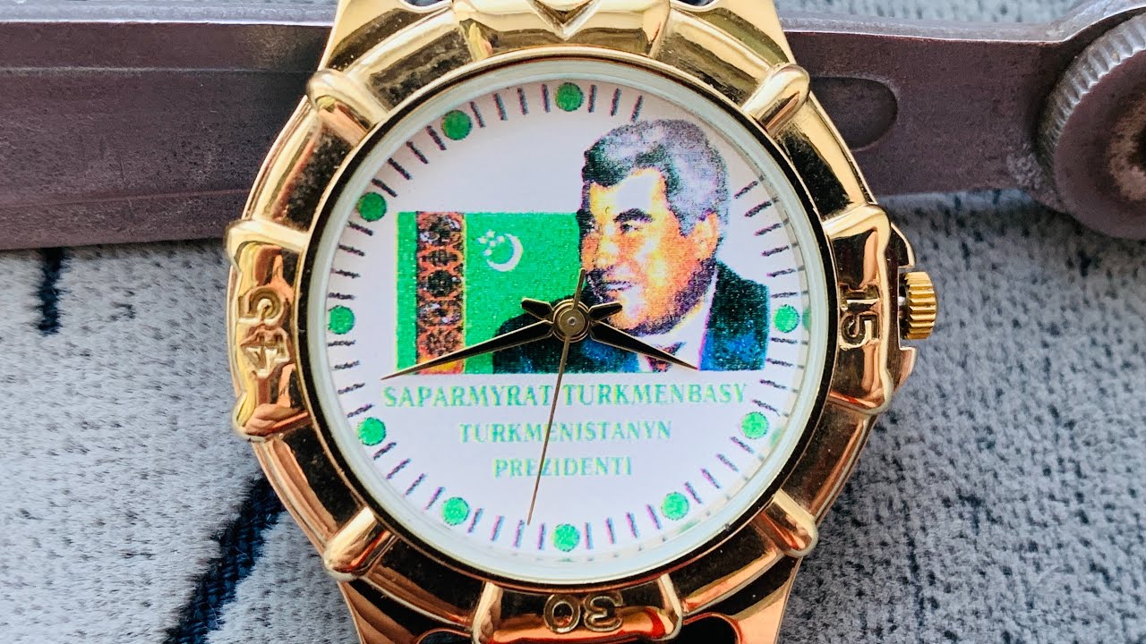 Collectible Watch Luch (Луч) Turkmenbashi Saparmurat Niyazov Turkmenistan President 1995/Lych uhren