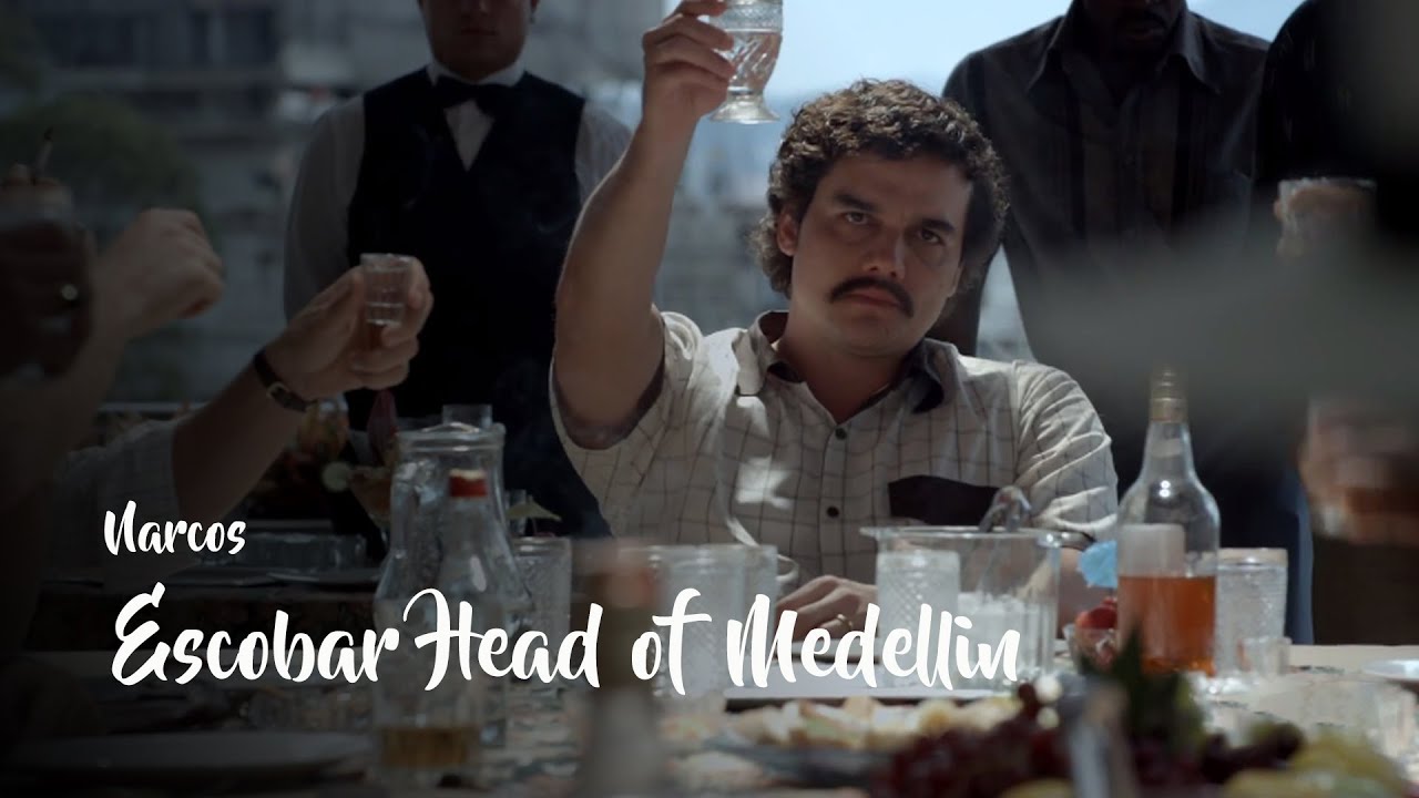 Narcos - Pablo Escobar becomes head of Medellin Cartel - Meeting Scene