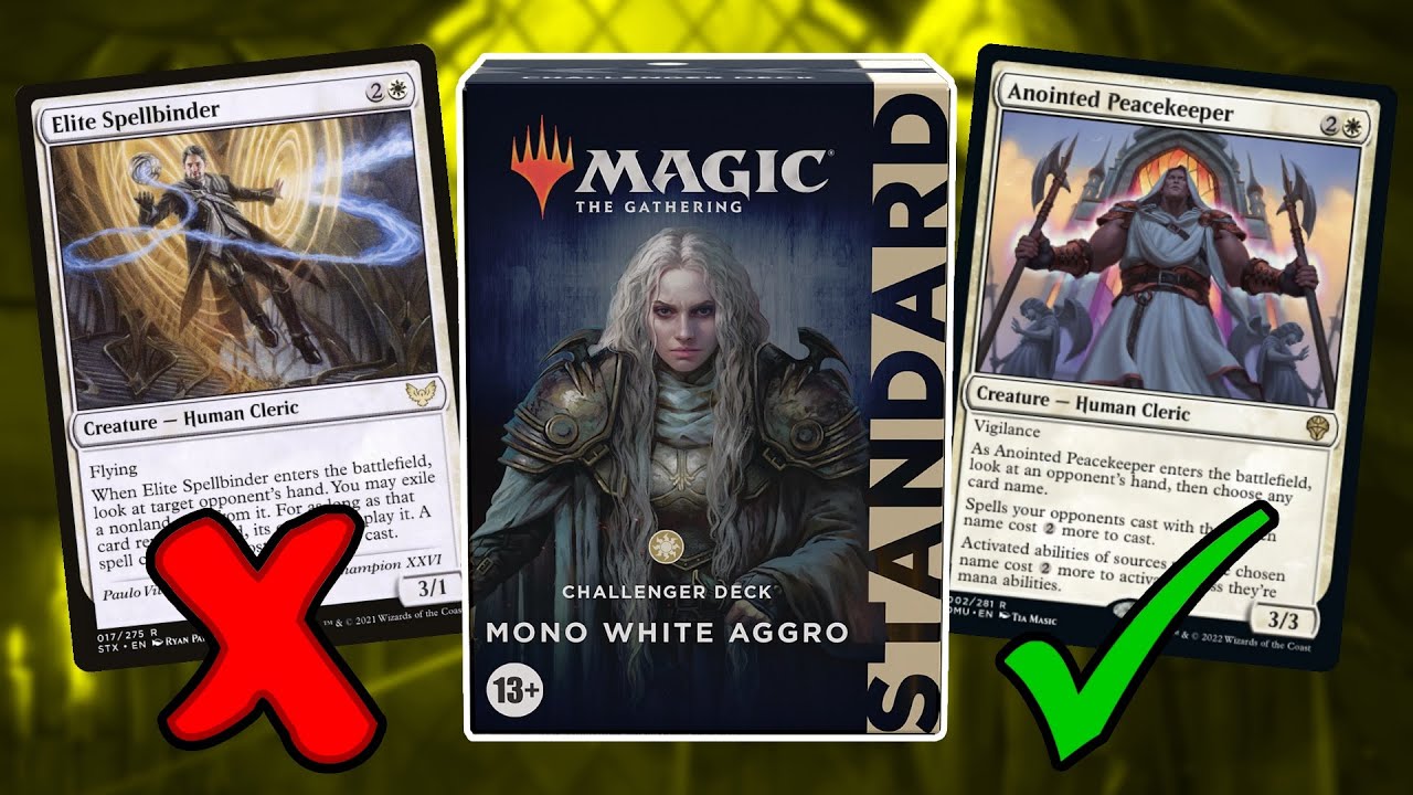 Можно ли играть колодой Mono White Aggro Challenger после ротации?