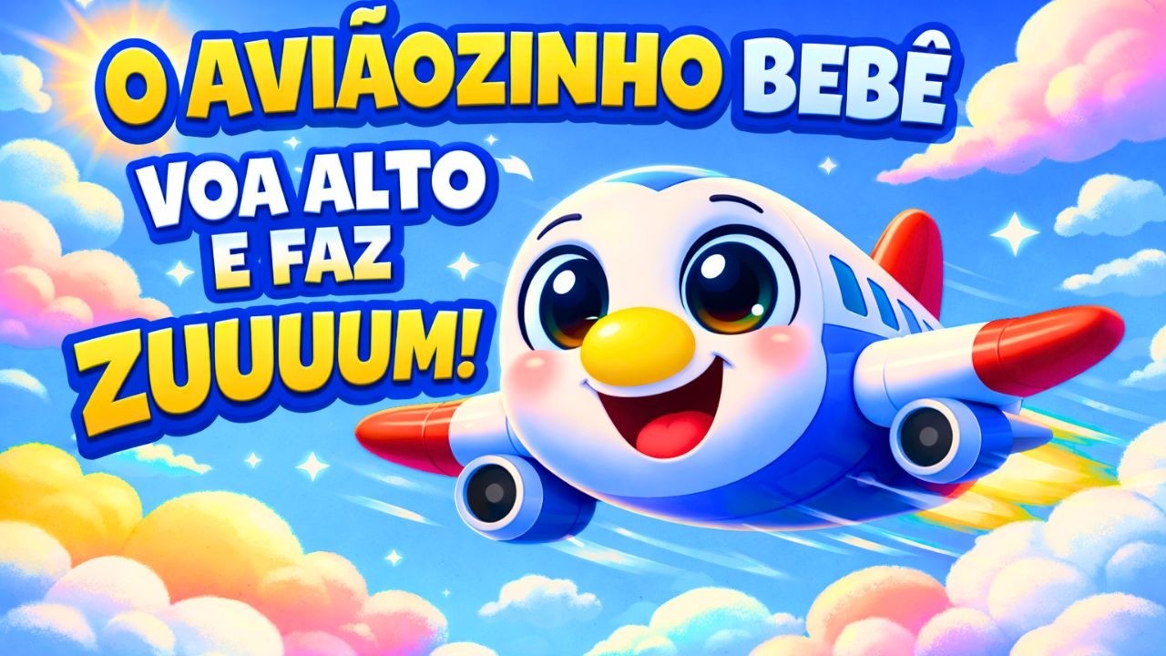 🎵 O AVIÃOZINHO BEBÊ VOA ALTO E FAZ ZUUUUM 🎵!